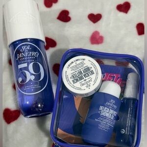Sol de Janeiro #59 Body Care Collection! Large Body spray & 3pc Travel Set! New